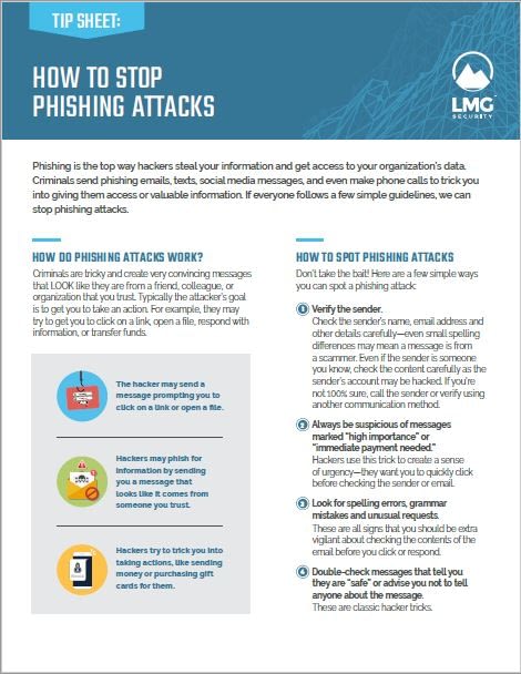 How to Stop Phishing Attacks | LMG Security