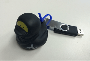 Figure 2: USB Rubber Ducky Device Guarded by Sacred Protector