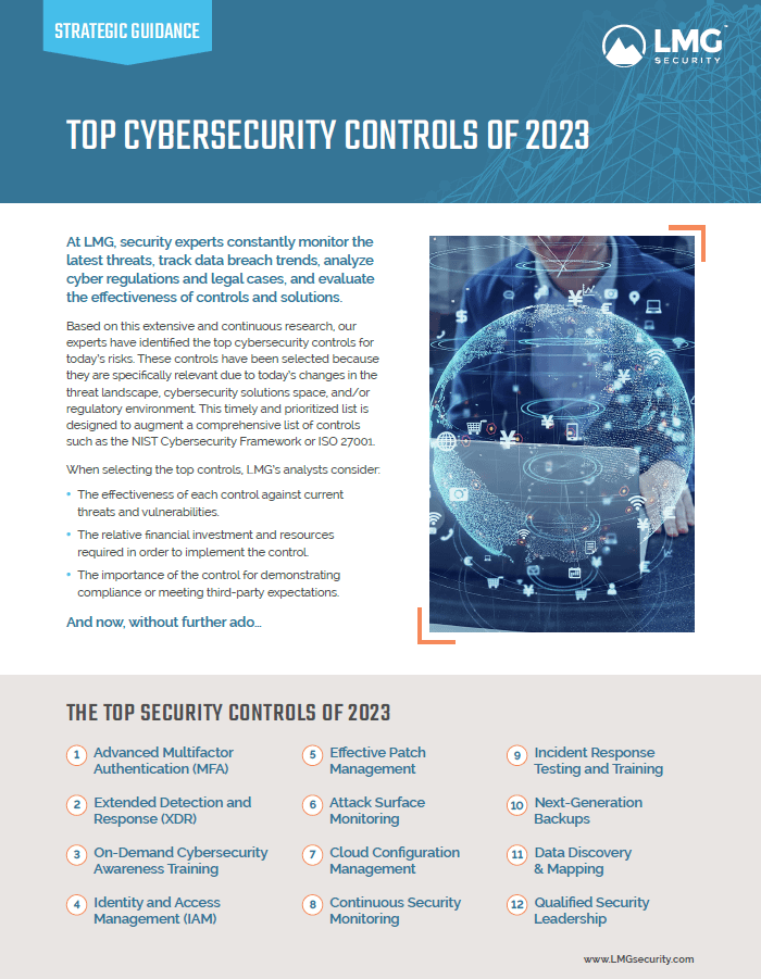 Top Cybersecurity Controls of 2023