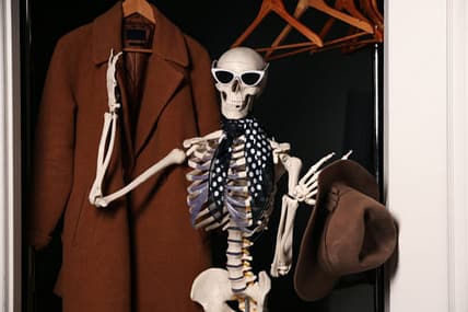 IT risk - cybersecurity skeleton in closet image